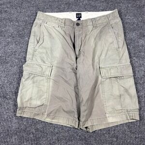Vintage GAP Shorts Men's 32 Cargo Faded Green Baggy Utility Y2K Skater